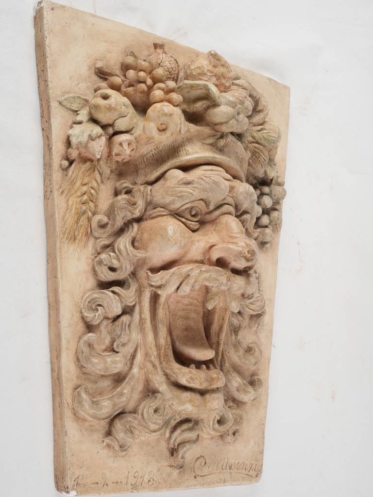 Intricate 1913 signed art decoration  