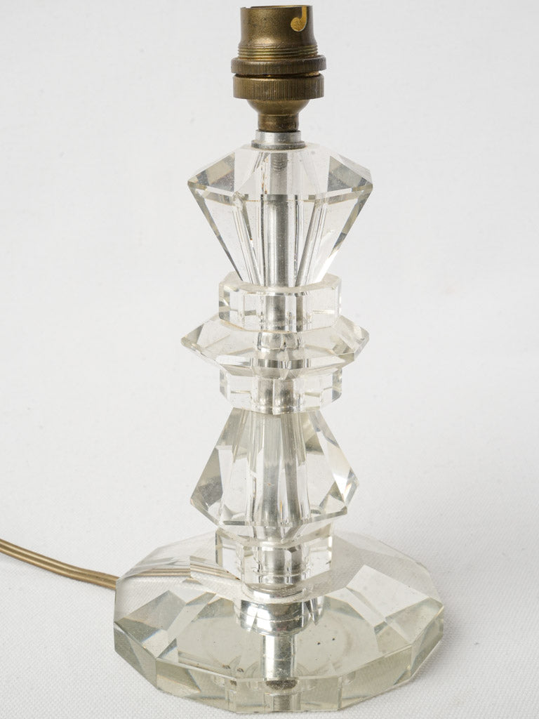 Vintage Mid-century crystal lamp