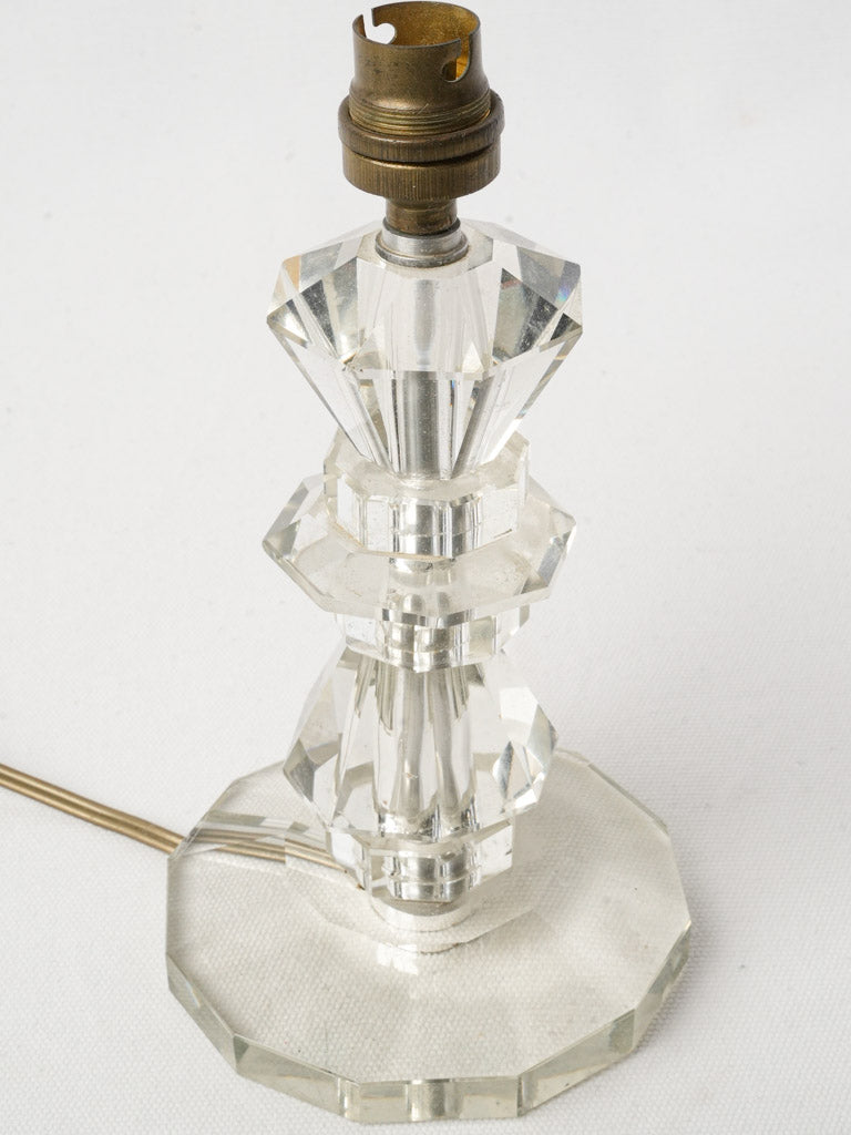 Faceted geometric crystal lamp