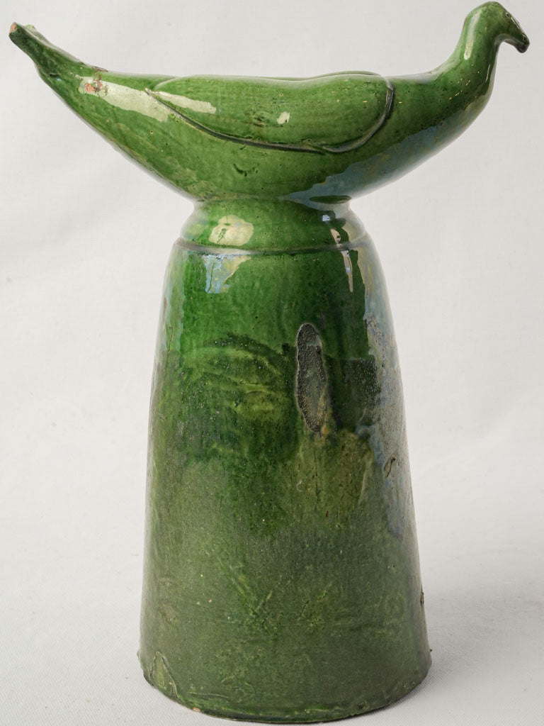 Emerald glazed decorative finial