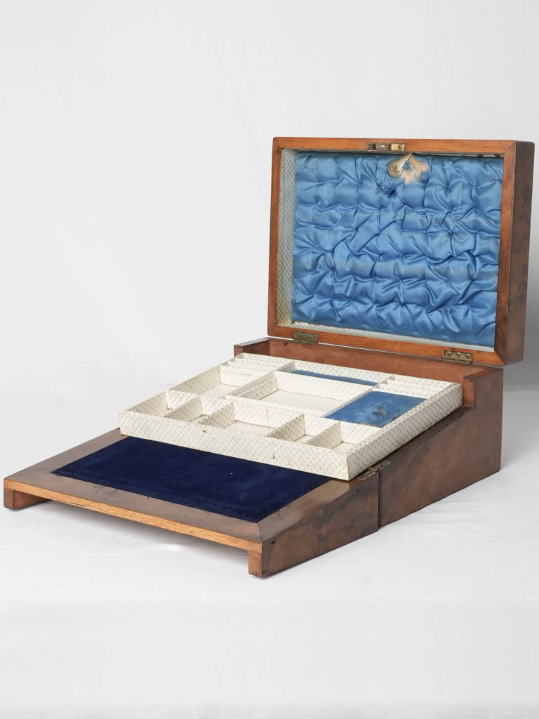 19th century English writing slope box 6"