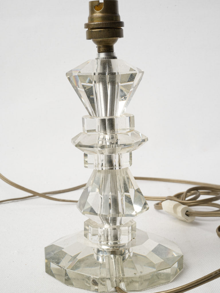Minimalist clear crystal lamp 