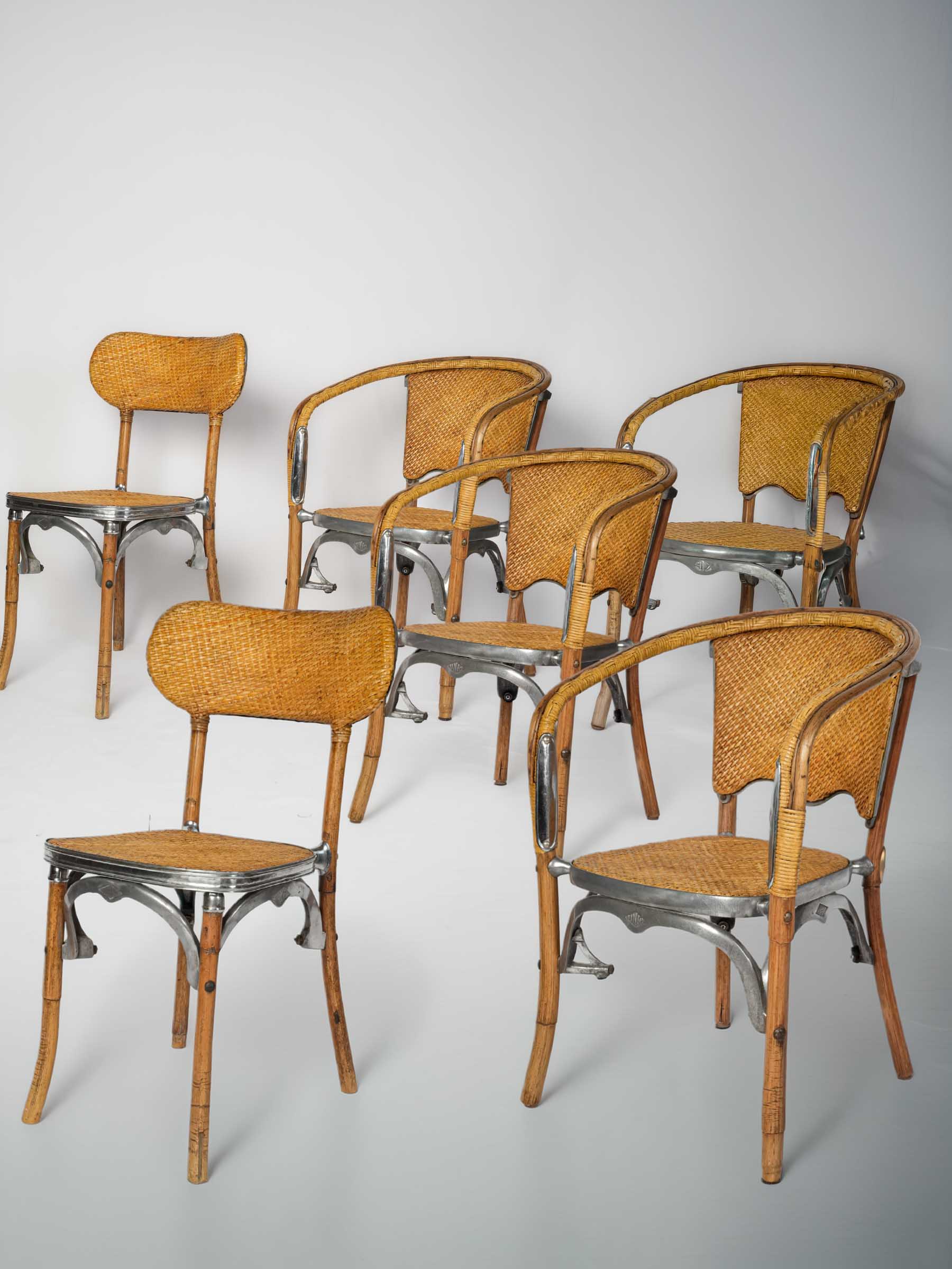 Antique French dining chairs