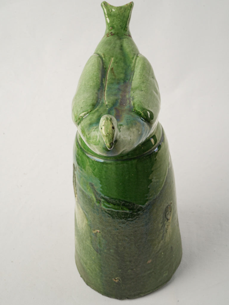 Intricate glazed terracotta artifact