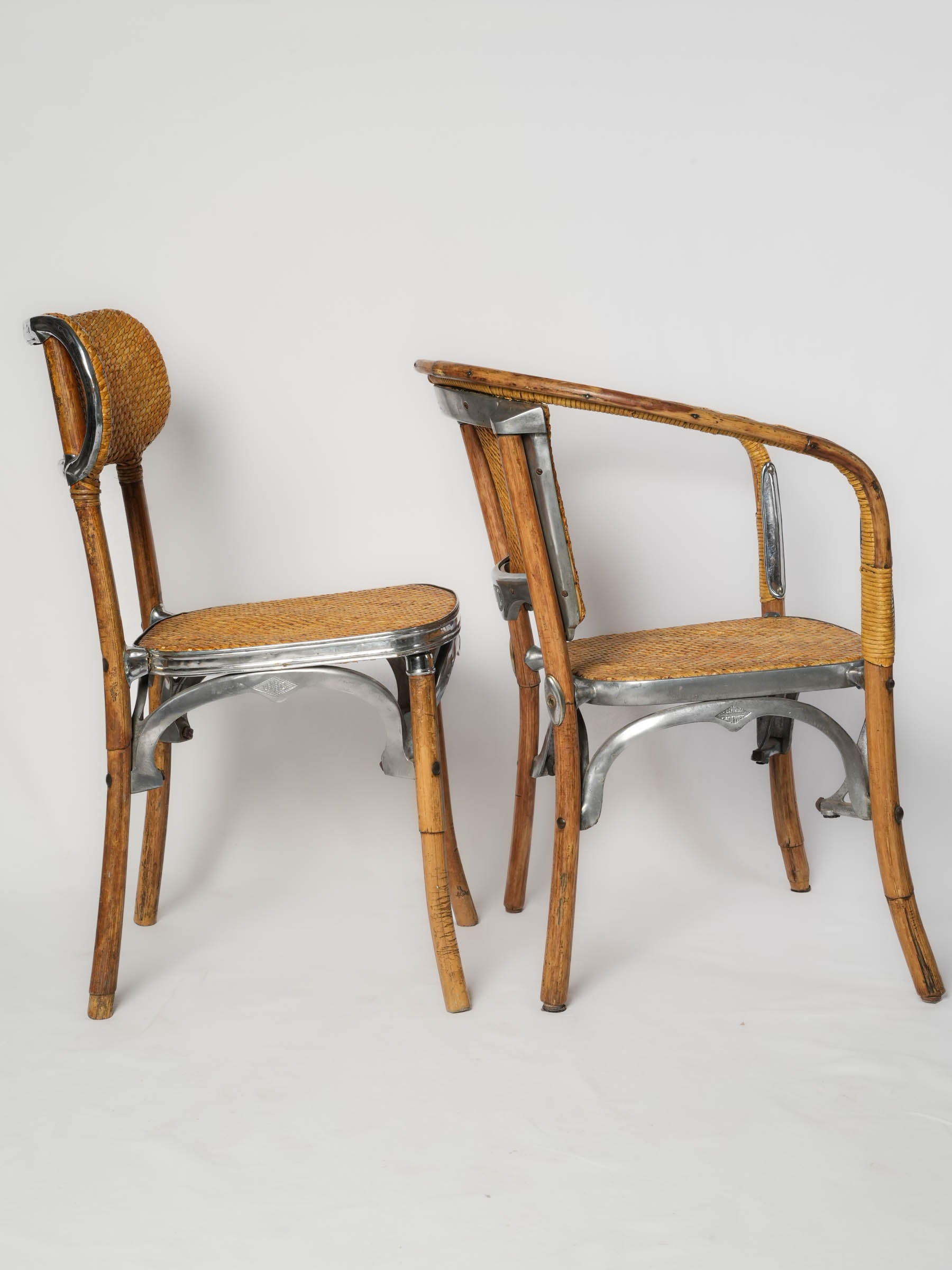 Rare French Provence bistro seats  