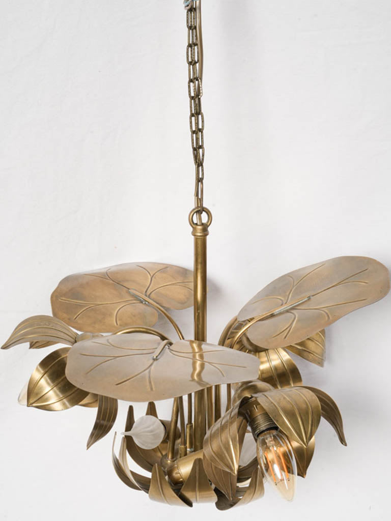 Vintage French brass chandelier