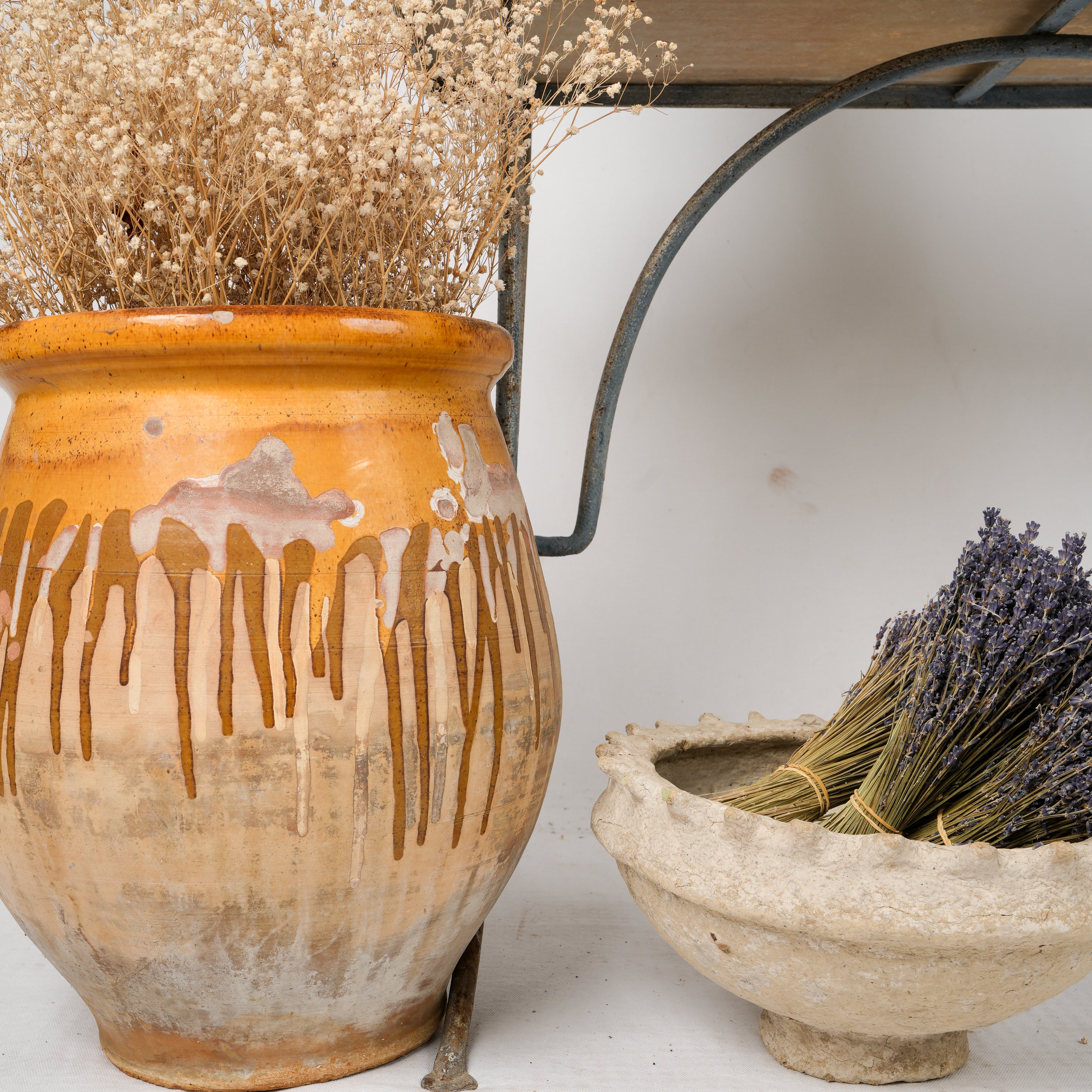 Round footed bowl - paper mache 6¾"