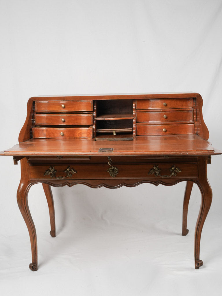 Vintage yellow birch writing desk