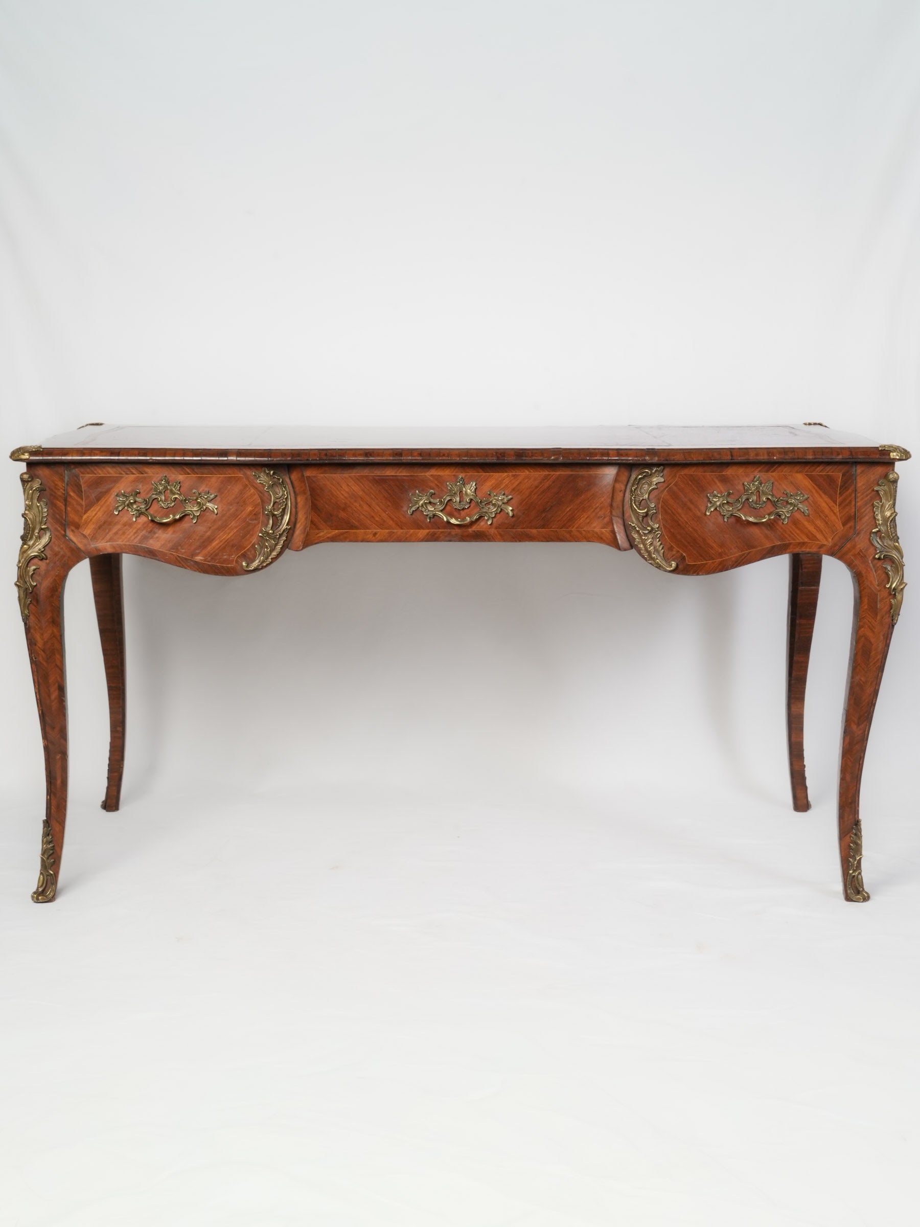 Ornate gilt bronze mounted desk  