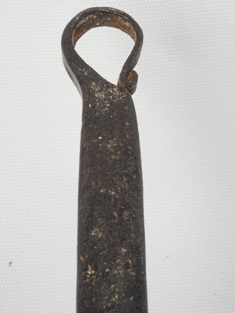 Elongated rustic copper dripping pan  