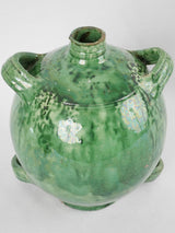 Antique French conscience jug - green 9¾"