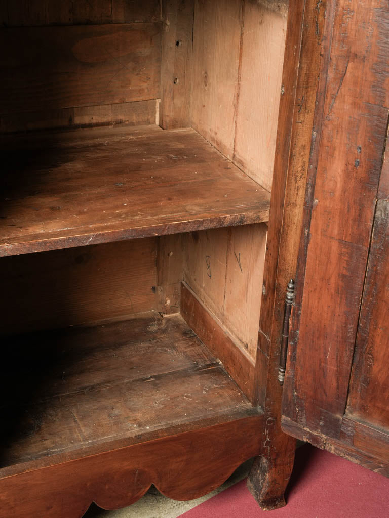 Antique fruitwood storage armoire  