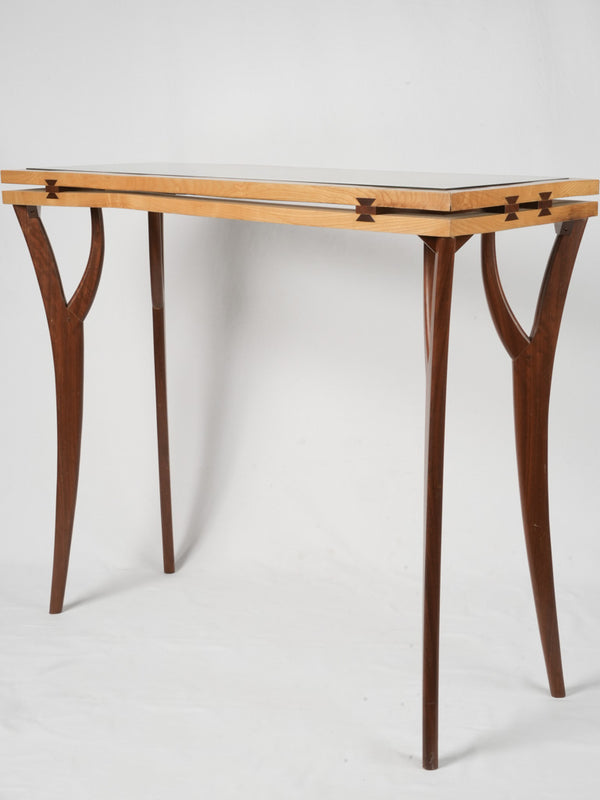 Vintage Italian mahogany console table