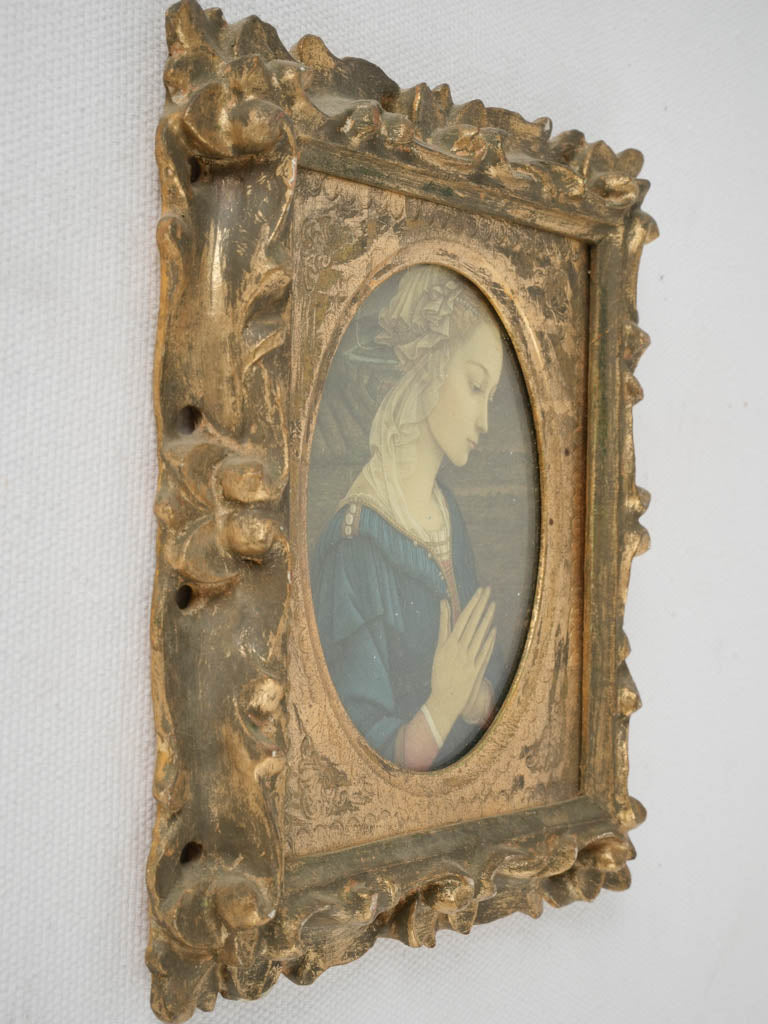 Historical Lippi Madonna miniature portrait
