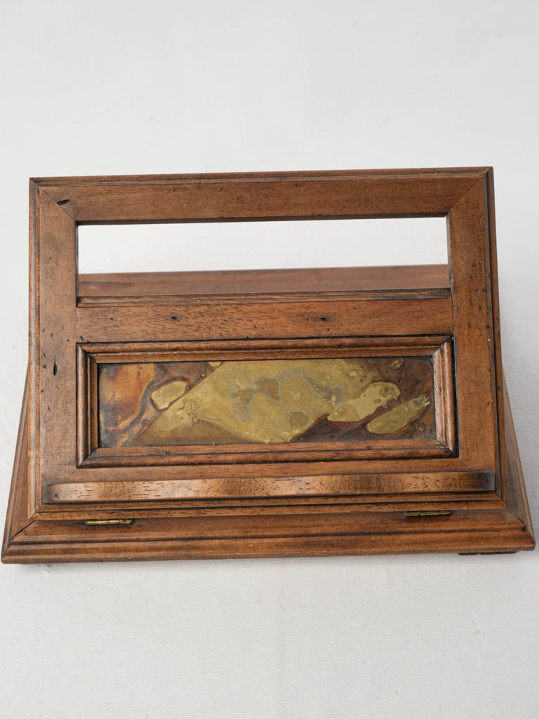 Authentic patinated brass accent