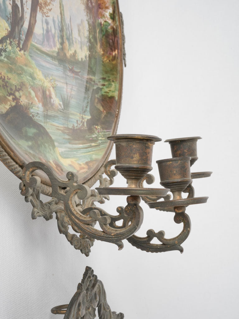Artistic painted sconces from France