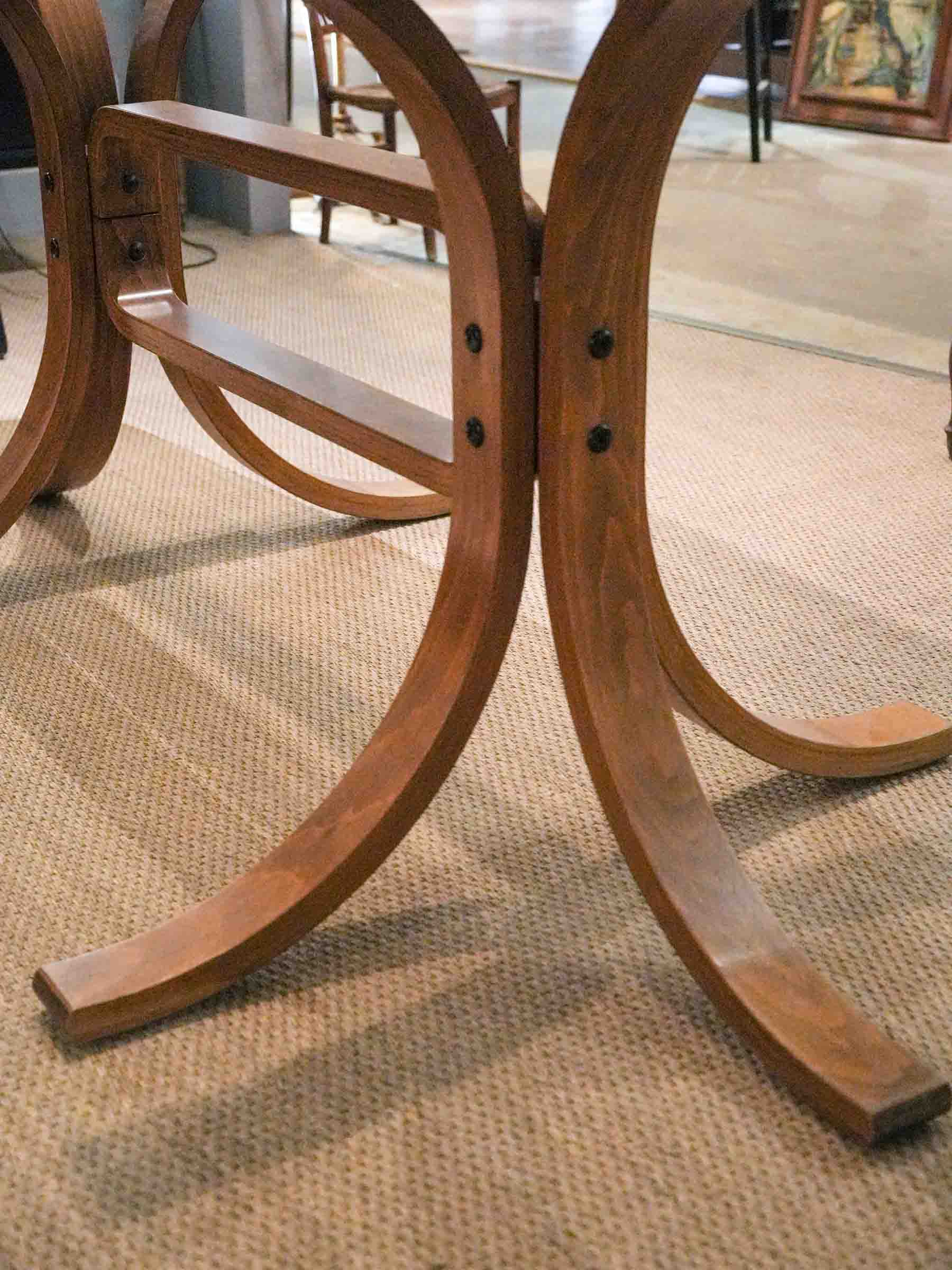 Timeless sculptural design dining table  