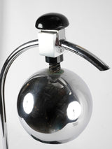 Modern chrome & marble table lamp - owned by Vasco Gasquet (1931-2009) 30¼"