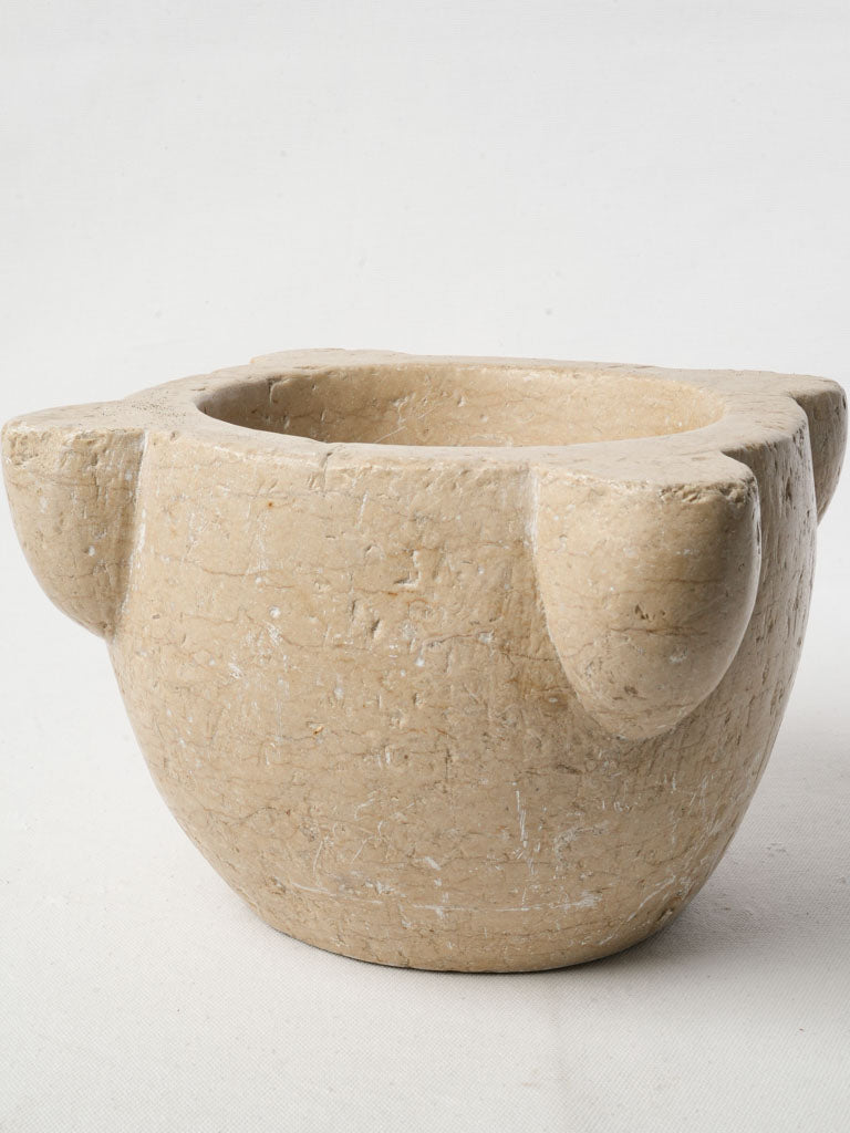 Exquisite antique marble mortar