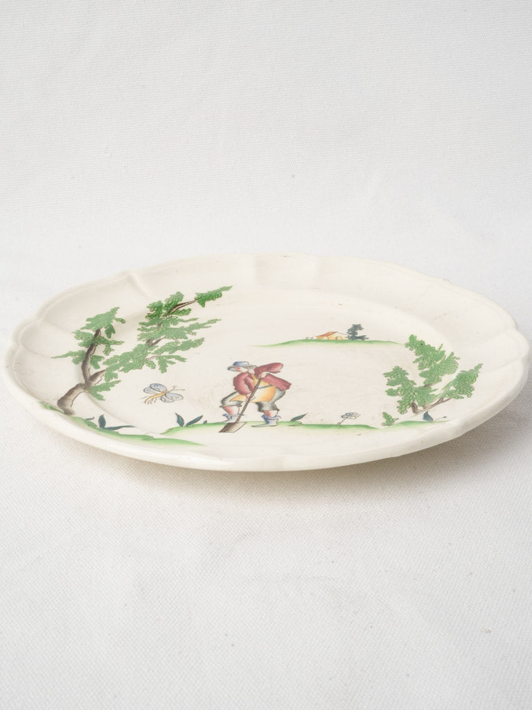 1930s Laveno “Vecchio Milano” Plate by Guido Andloviz - 10¼"