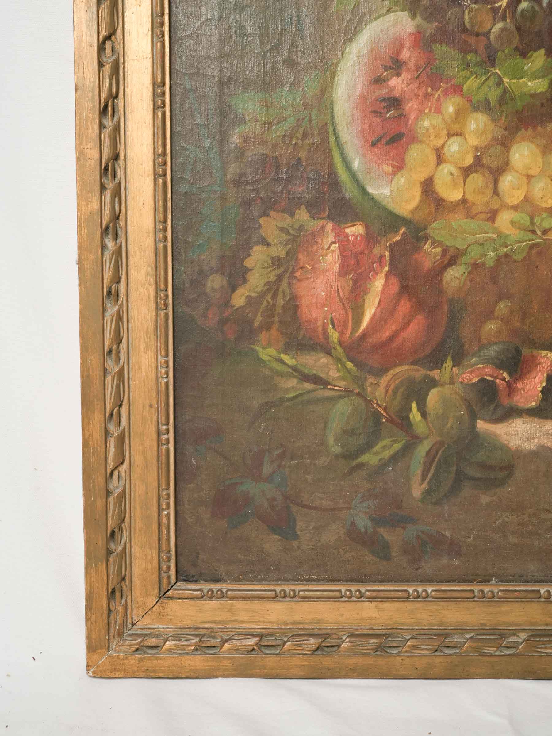 Large French Neoclassical Garden Scene w/ Still Life, Early 19th Century - 60¾" x 45"