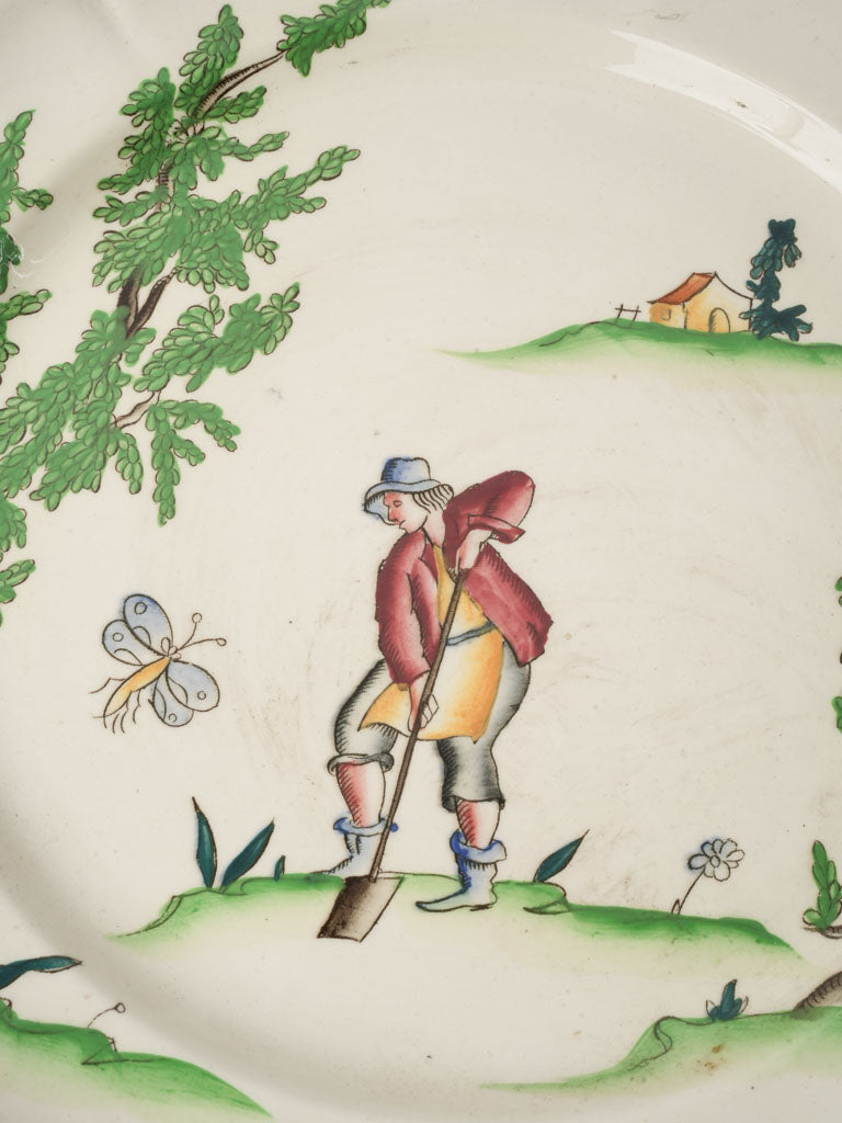 1930s Laveno “Vecchio Milano” Plate by Guido Andloviz - 10¼"