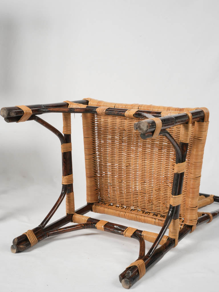 Vintage Adrien Audoux ceramic tile chairs