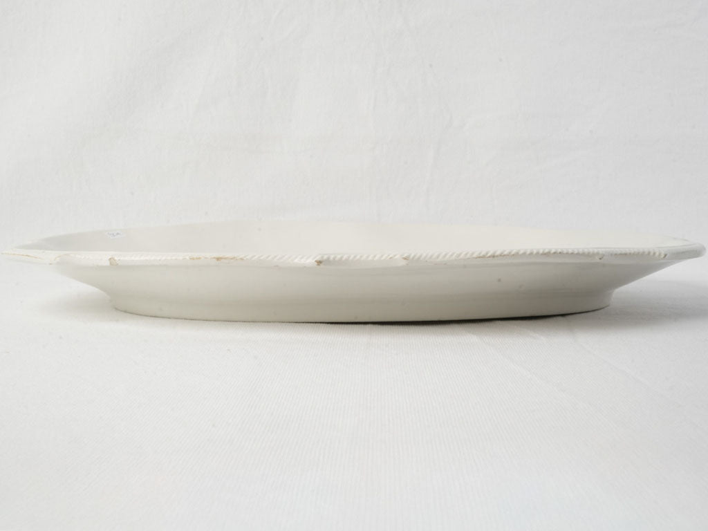 Scalloped rim Italian platter  