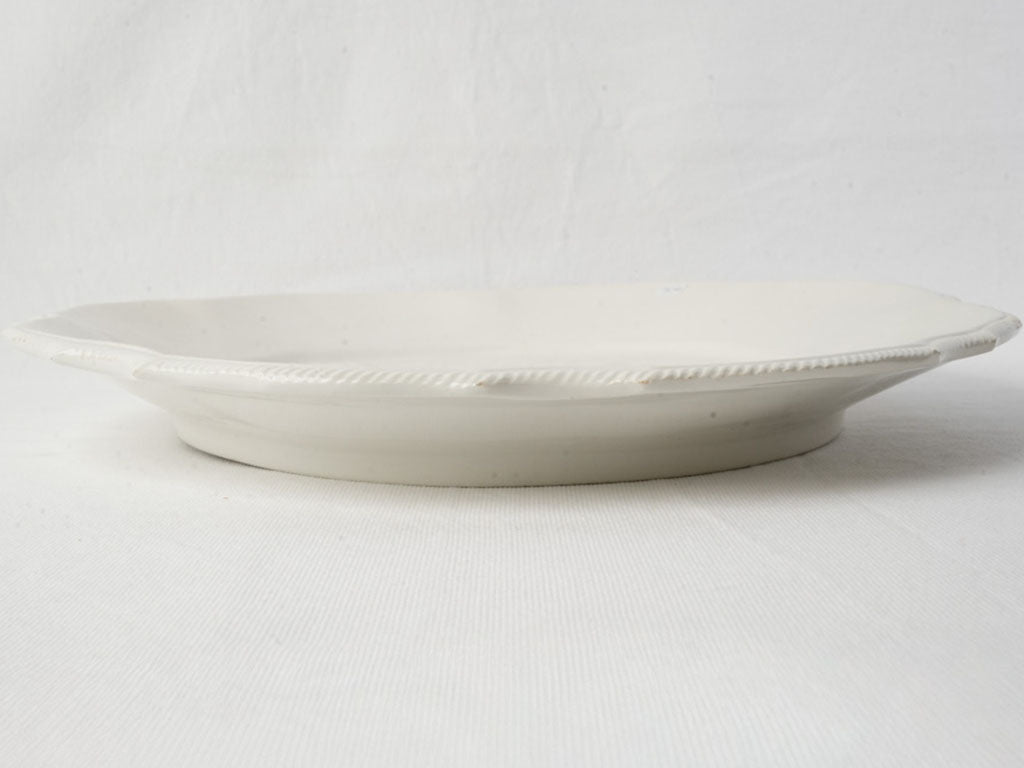 Rope border vintage ceramic plate  