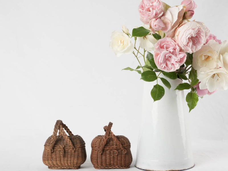 2 doll's baskets - late 19th century 3¼"