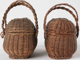 2 doll's baskets - late 19th century 3¼"