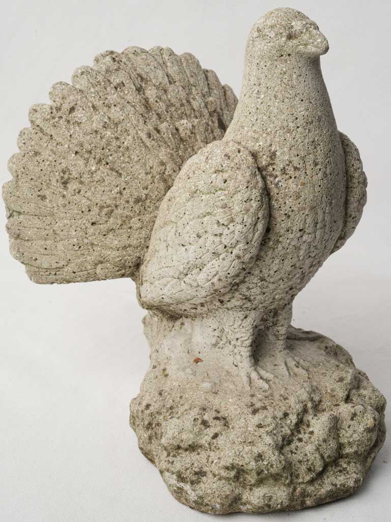 Weathered mid-century garden sculpture  