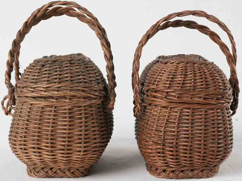 2 doll's baskets - late 19th century 3¼"