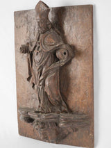 Unique inverted-cross bishop oak figure