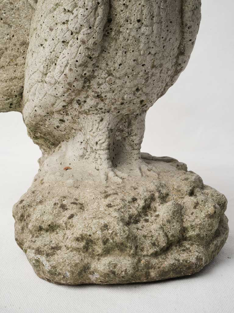 Frost-resistant stone bird sculpture  
