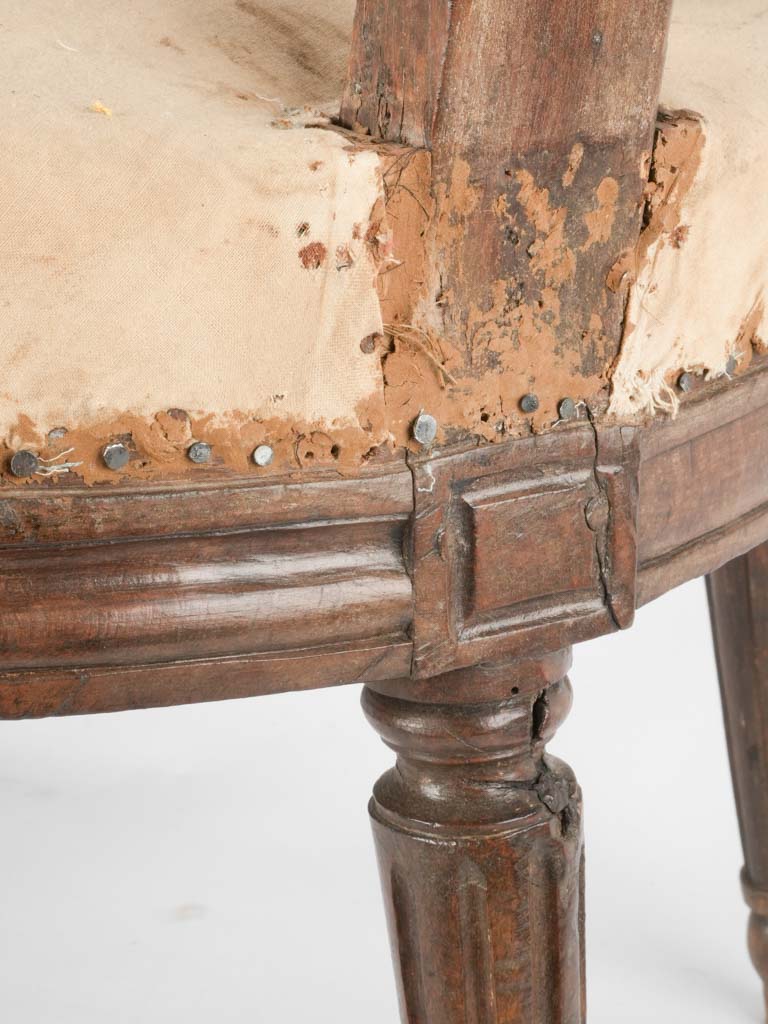 Elegant carved wooden French style chairs