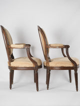 Refined Louis XVI design armchairs antique