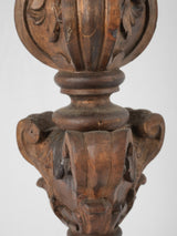 Weathered 19th-century church candle holder