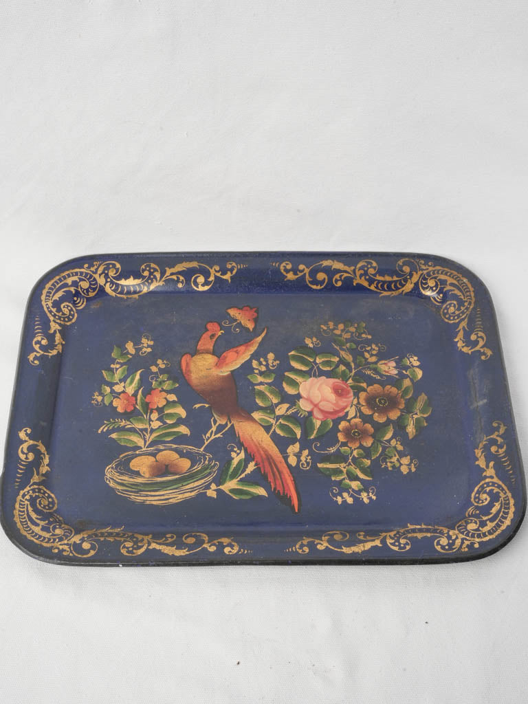 Elegant gilt scrollwork tray