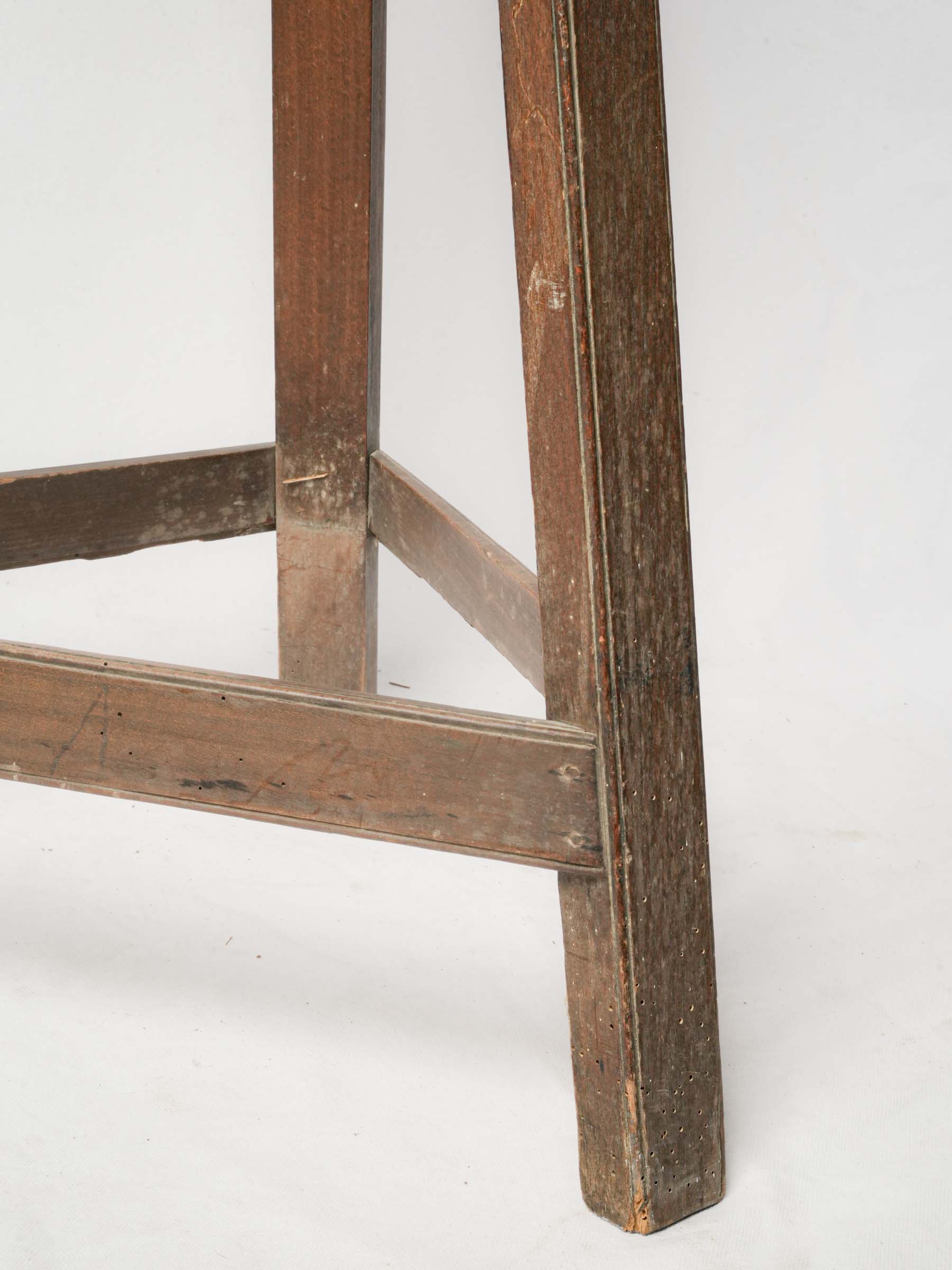 Antique French Adjustable Sculptor's Stand w/ Revolving Top - 48¾"