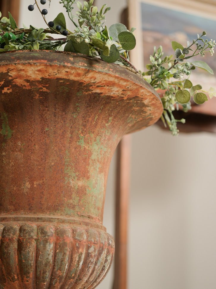 Robust weathered garden ornaments  