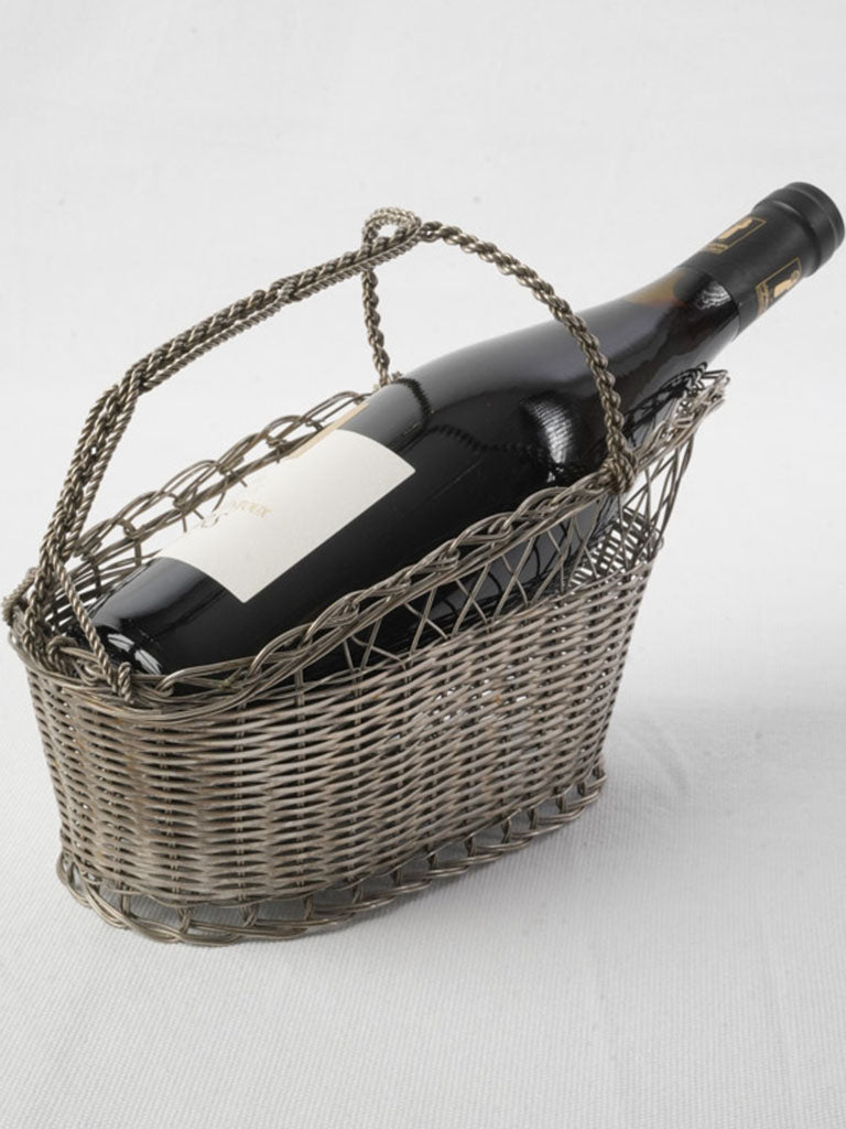 Mid-century French wine bottle holder