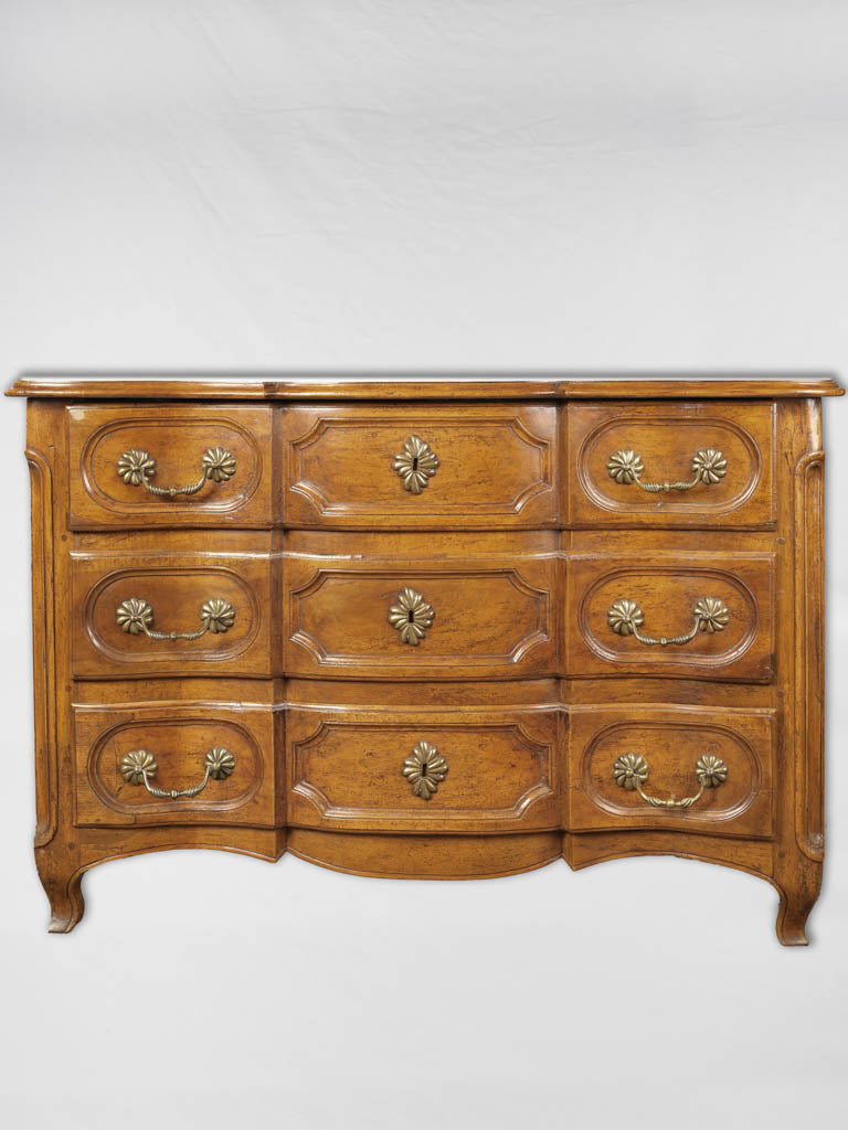 Antique French white walnut commode