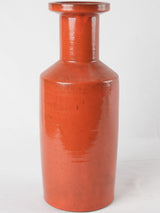 Tall Picault vase - red ocher 1960s - 17"
