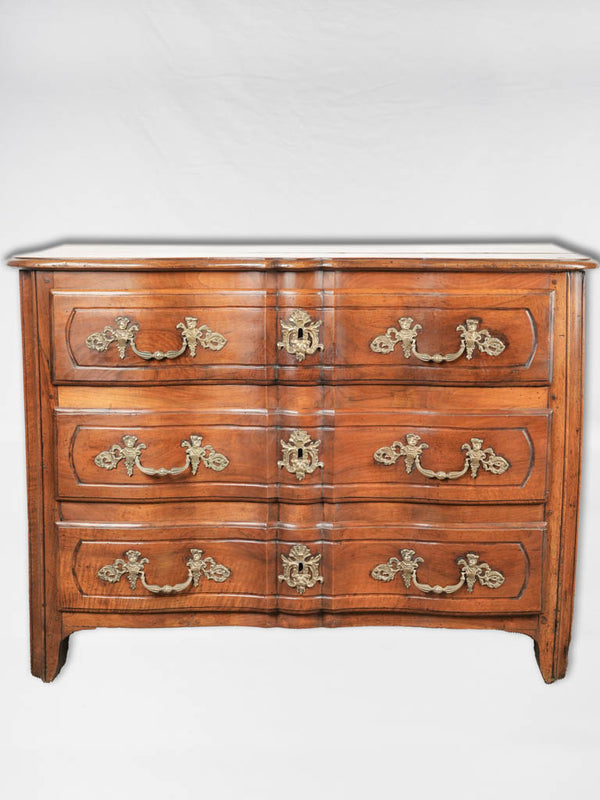 Antique French Régence Commode in Tombeau