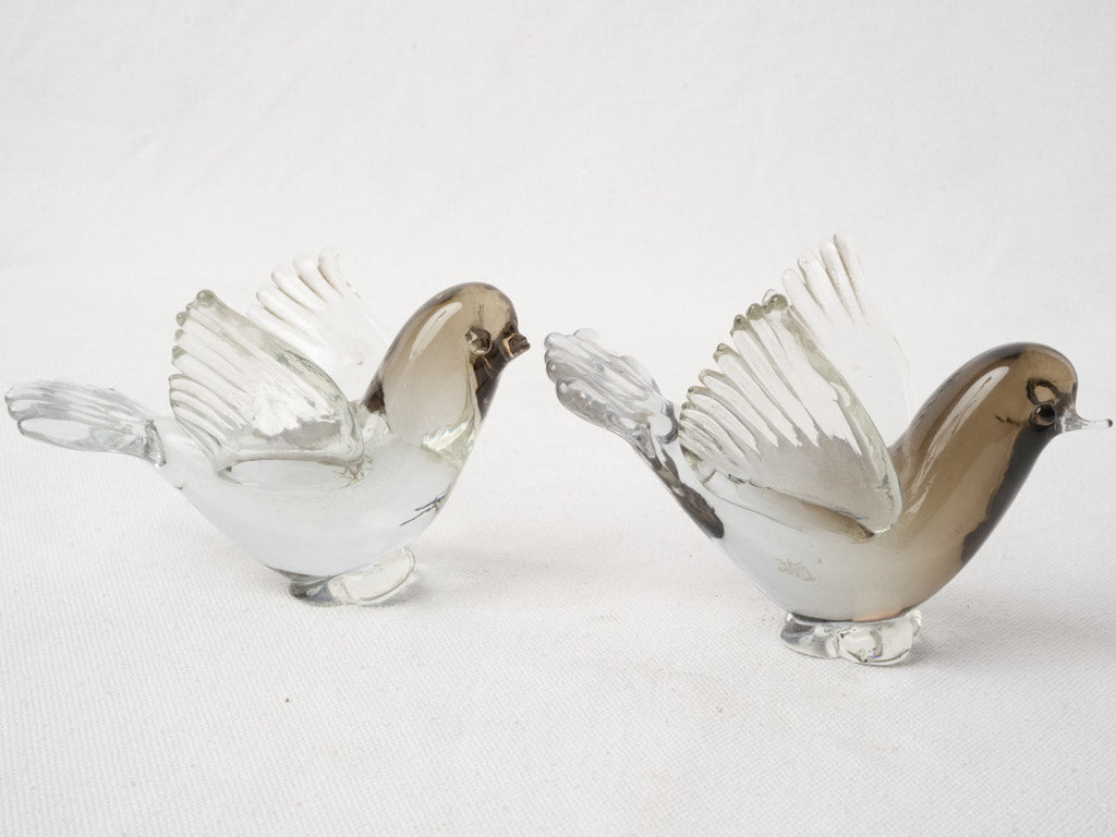 Artistic postwar Murano glass sculptures