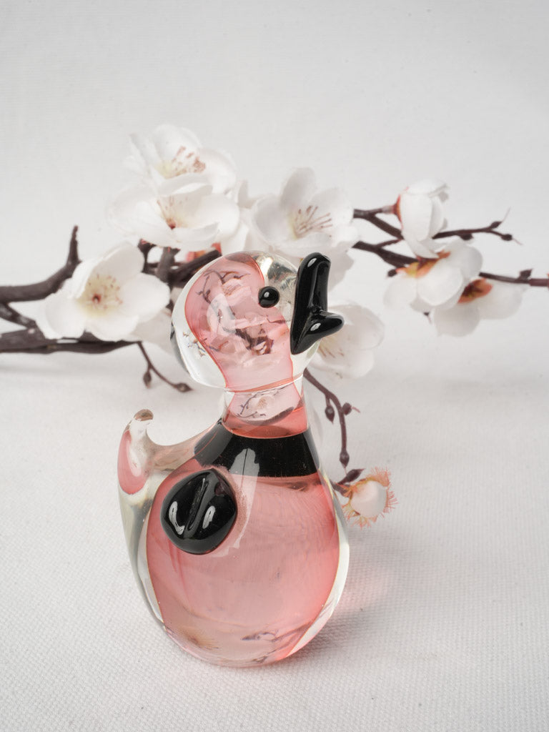 Sommerso technique Murano duck ornament