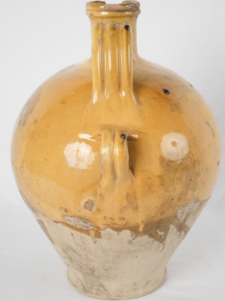 Distinctive sun-hued glaze antique pitcher