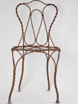 Vintage criss-cross pattern garden chair