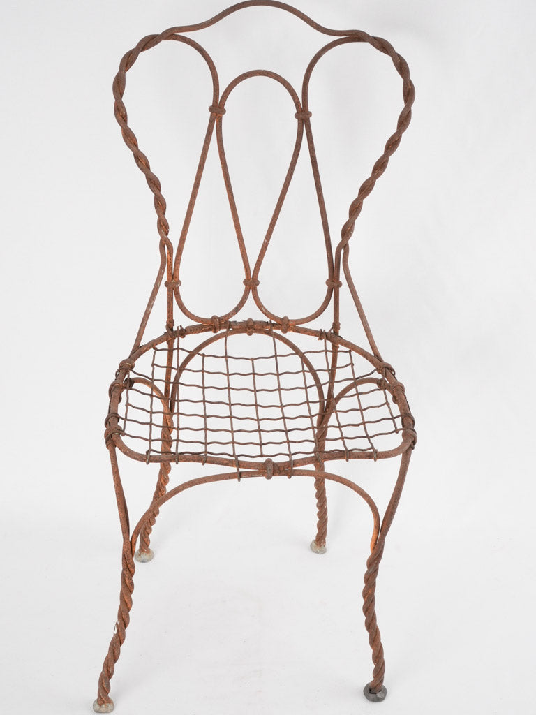 Time-worn antique garden chair